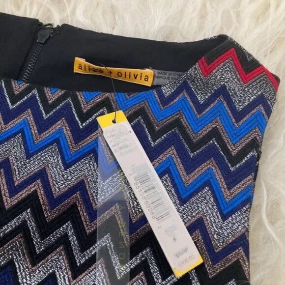 ALICE + OLIVIA Striped Mini Dress - Picture 4 of 14